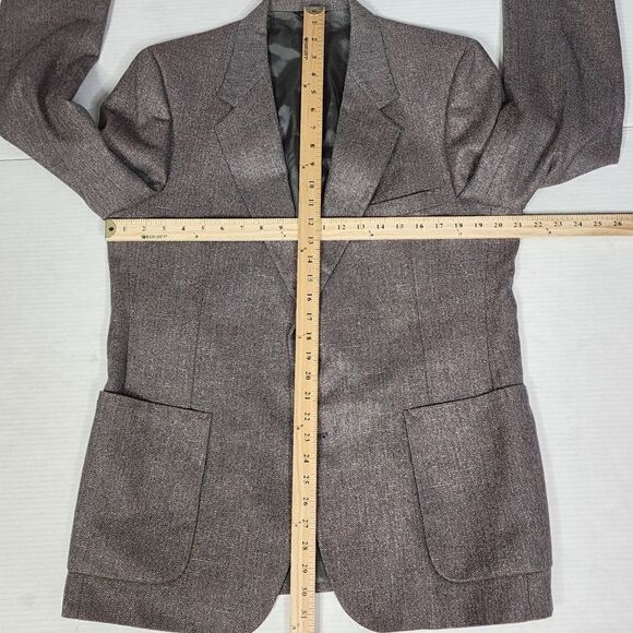 Givenchy Gentleman Vintage Wool Tweed Blazer, Men's 42R - Picture 12 of 14
